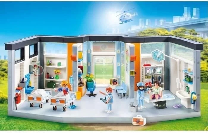 Playmobil 70191 City Life - Krankenhaus mit Einrichtung