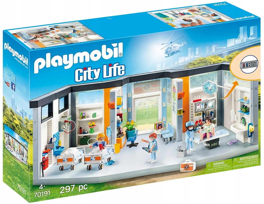 Playmobil 70191 City Life - Krankenhaus mit Einrichtung