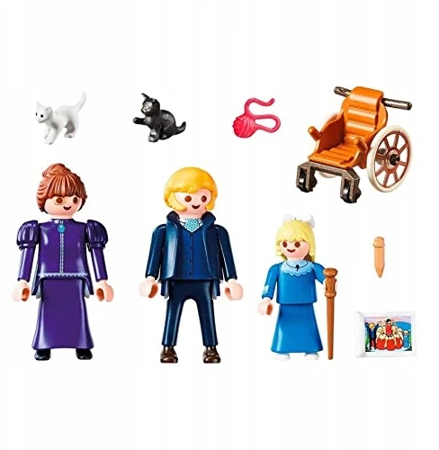 70258 PLAYMOBIL® Heidi, Klara su savo tėvu ir Mis Rottenmeier