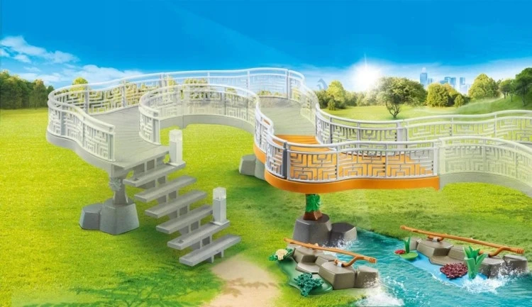 70348 PLAYMOBIL® Family Fun Zoologijos sodo apžvalgos tiltelio pratęsimas