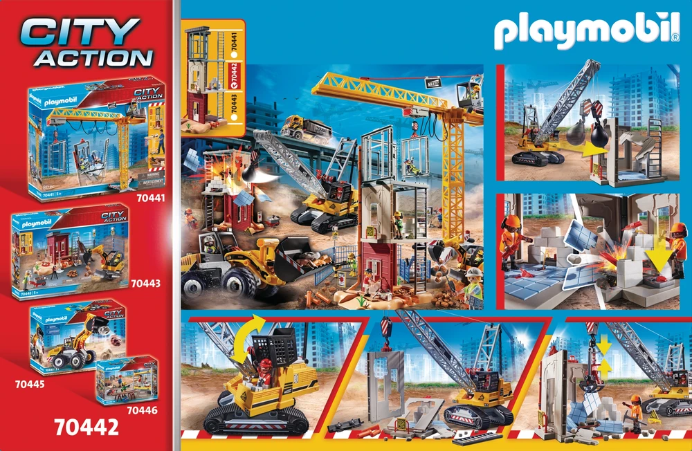 70442 PLAYMOBIL® City Action Ekskavatorius su priedais