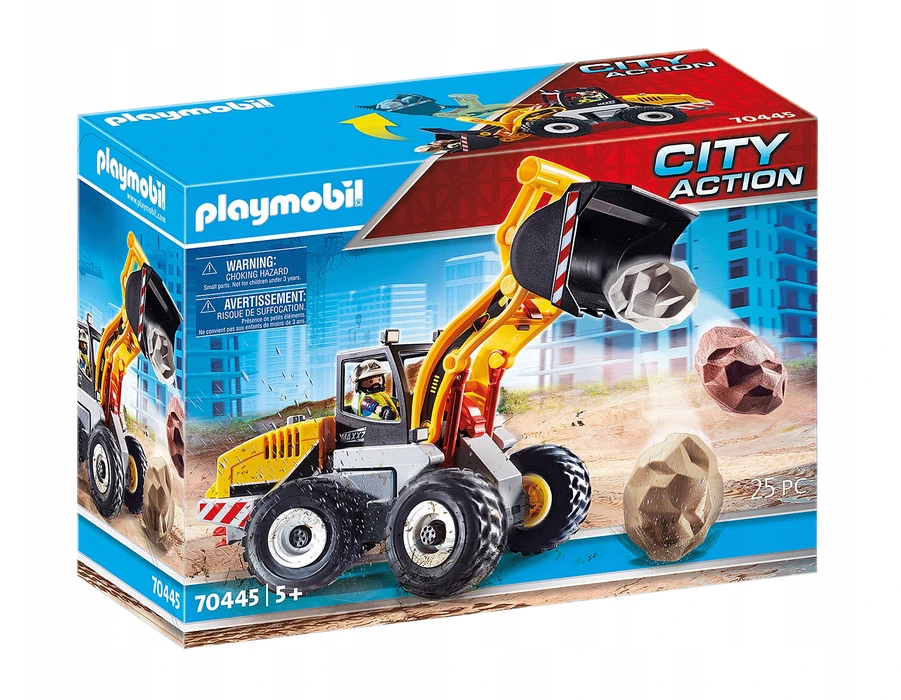 Žaislinis Transportas - Playmobil 70445 City Action Loader su priedais - Spalvotas