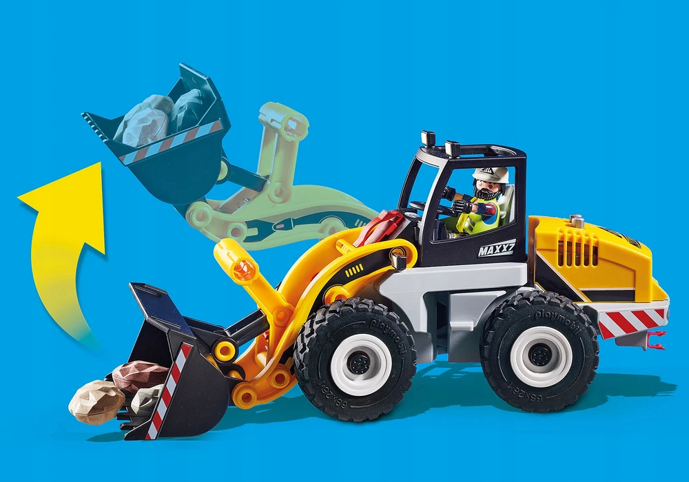 Žaislinis Transportas - Playmobil 70445 City Action Loader su priedais - Spalvotas