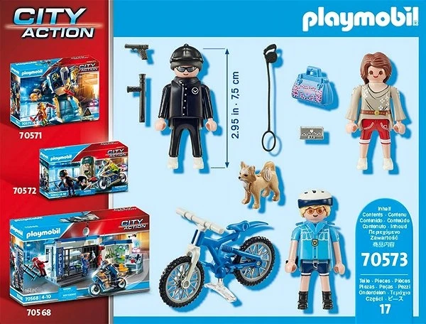 70573 PLAYMOBIL® City Action Policininkas su dviračiu