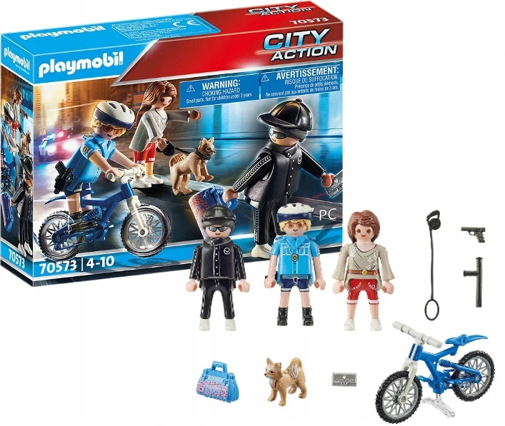 70573 PLAYMOBIL® City Action Policininkas su dviračiu