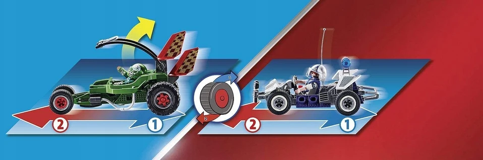 70577 PLAYMOBIL® City Action Policijos misija su lenktyniniu automodeliu
