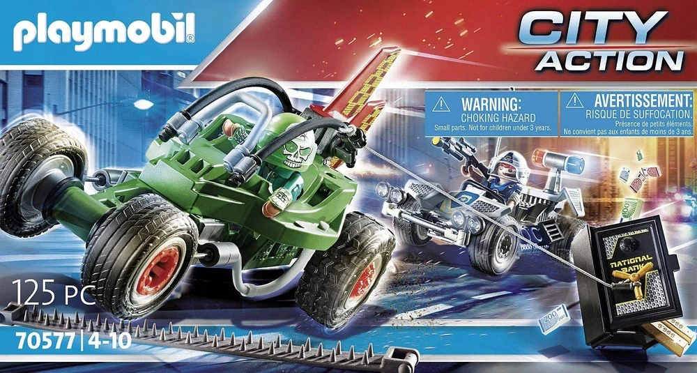 70577 PLAYMOBIL® City Action Policijos misija su lenktyniniu automodeliu