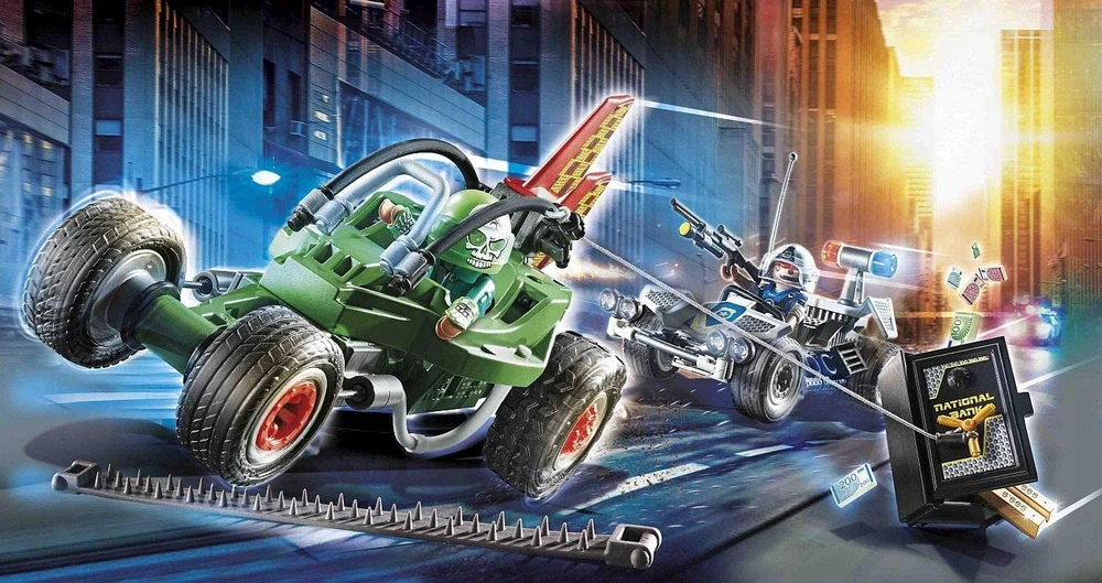 70577 PLAYMOBIL® City Action Policijos misija su lenktyniniu automodeliu