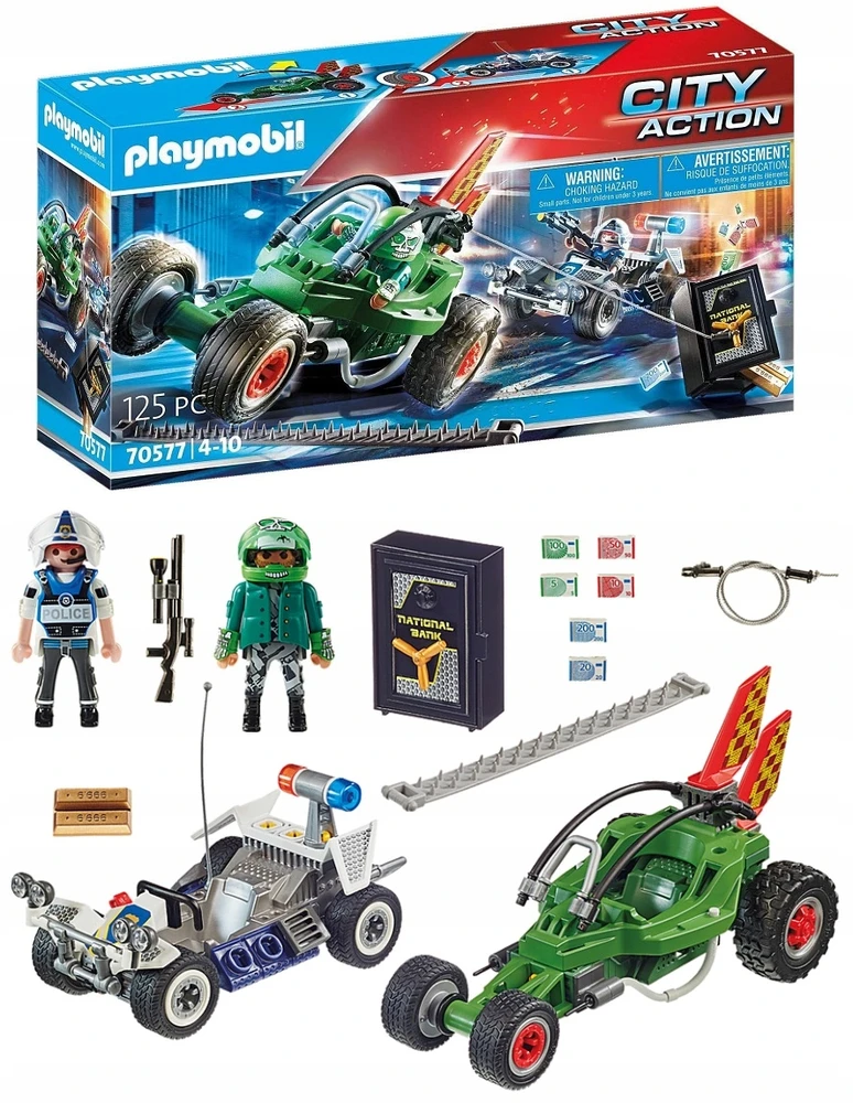 70577 PLAYMOBIL® City Action Policijos misija su lenktyniniu automodeliu