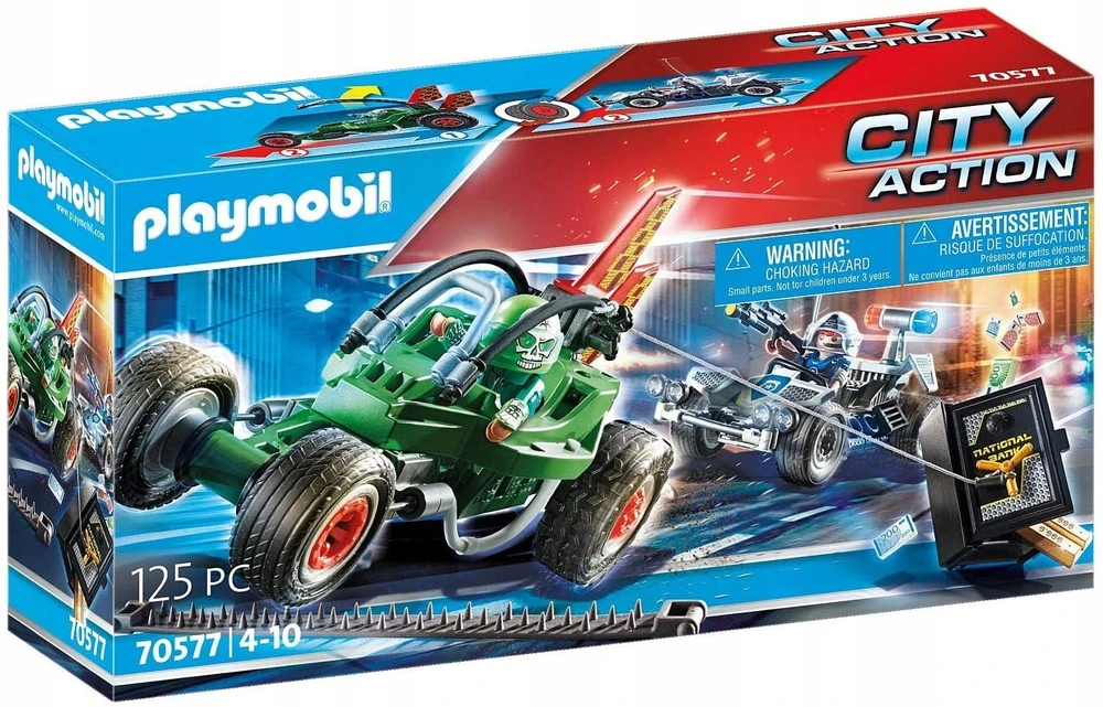 70577 PLAYMOBIL® City Action Policijos misija su lenktyniniu automodeliu
