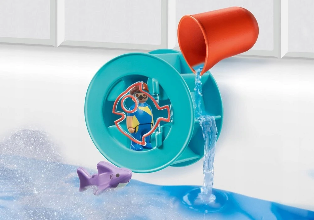 70636 PLAYMOBIL® 1.2.3 - Vandens sūkurys su ryklio jaunikliu