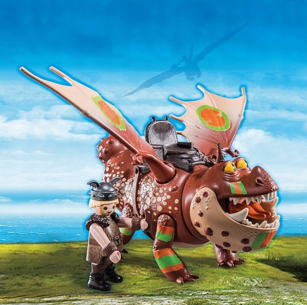 70729 PLAYMOBIL® Dragons Drakonų lenktynės: Fishlegs ir Meatlug