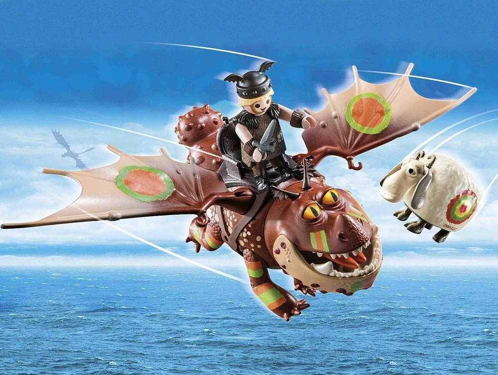 70729 PLAYMOBIL® Dragons Drakonų lenktynės: Fishlegs ir Meatlug
