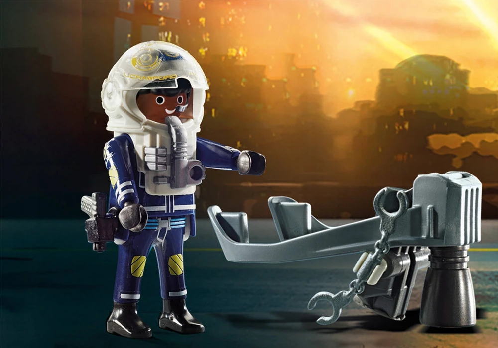 70782 PLAYMOBIL® City Action, Policijos lėktuvų paketas su valtimi
