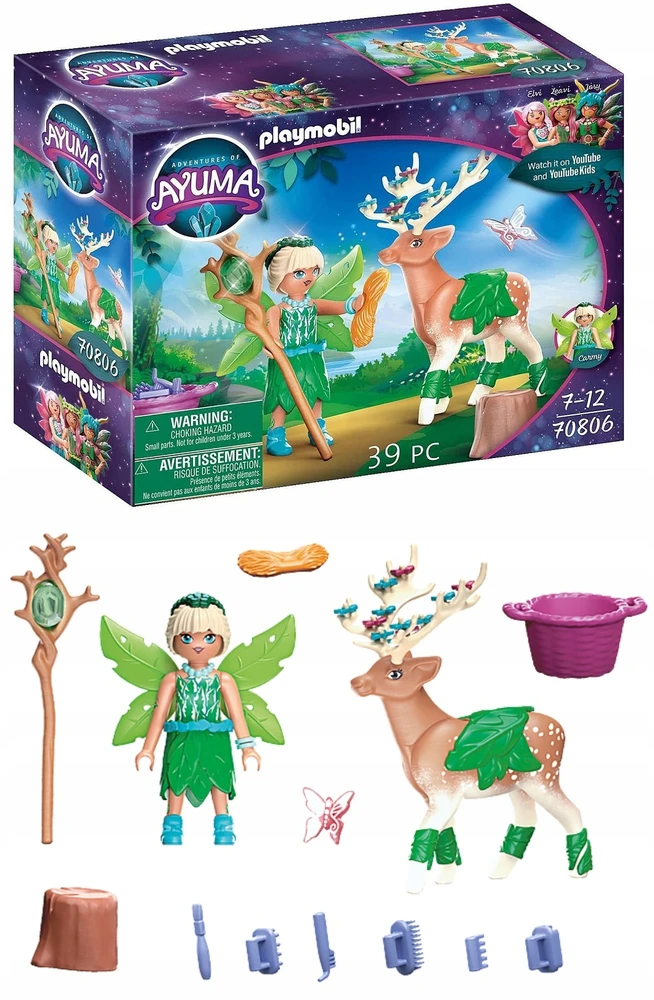 Playmobil Forest Fairy su paslaptingu gyvūnėliu 70806