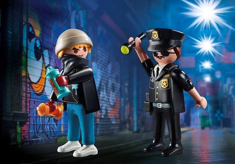 70822 PLAYMOBIL, DuoPack Policininkas ir gatvės menininkas
