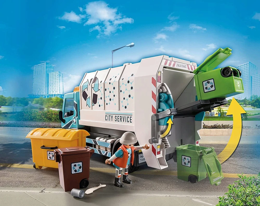 70885 Playmobil, šiukšliavėžis