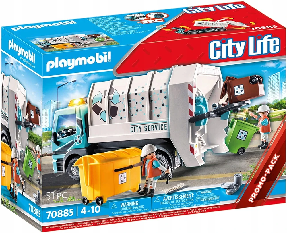 70885 Playmobil, šiukšliavėžis
