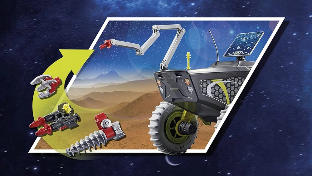 Žaislų Rinkinys - Playmobil 70888 Marsiečių Ekspedicija Su Transporto Priemonėmis, Astronautais, Kosmoso Tyrinėjimu, Daugiaspalvis