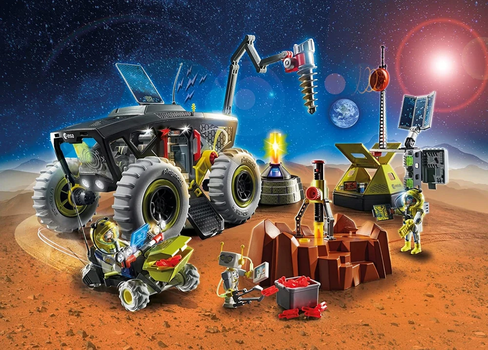 Žaislų Rinkinys - Playmobil 70888 Marsiečių Ekspedicija Su Transporto Priemonėmis, Astronautais, Kosmoso Tyrinėjimu, Daugiaspalvis