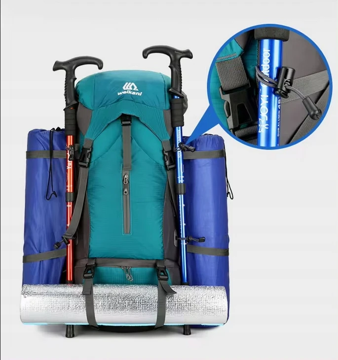 70L Didelė Trekking kuprinė + užvalkalas