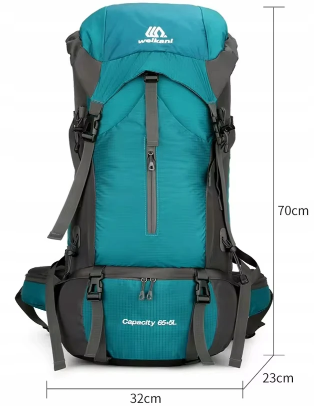 70L Didelė Trekking kuprinė + užvalkalas
