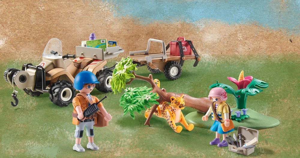 71011 PLAYMOBIL® Wiltopia, Gyvūnų gelbėjimo keturratis