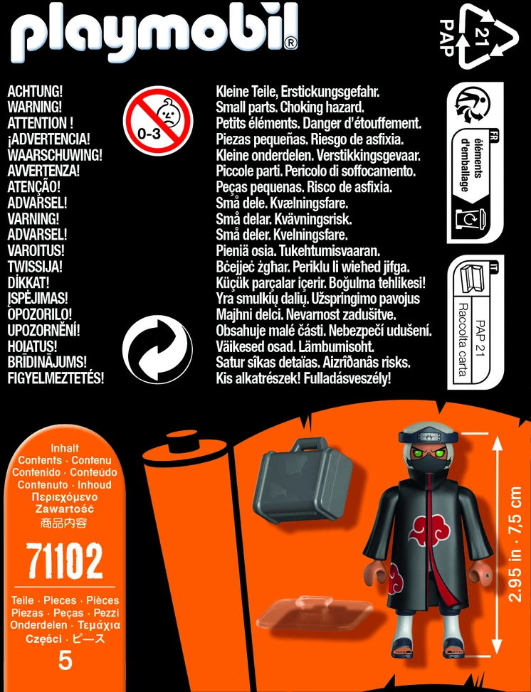 71102 Playmobil Naruto Shippuden Kakuzu, 5 d.