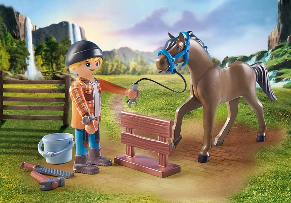 Konstruktorius Playmobil Farrier Ben and Achilles 71357