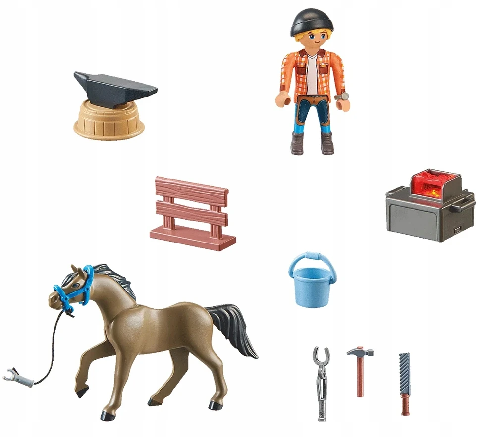 Konstruktorius Playmobil Farrier Ben and Achilles 71357