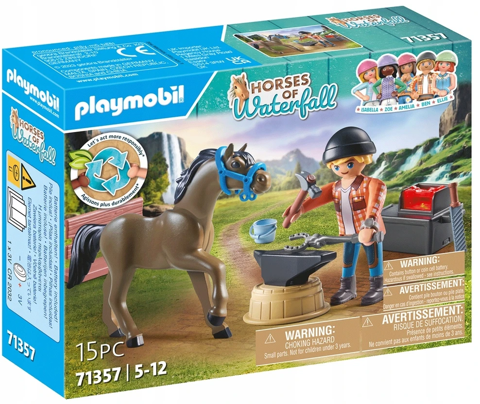 Konstruktorius Playmobil Farrier Ben and Achilles 71357