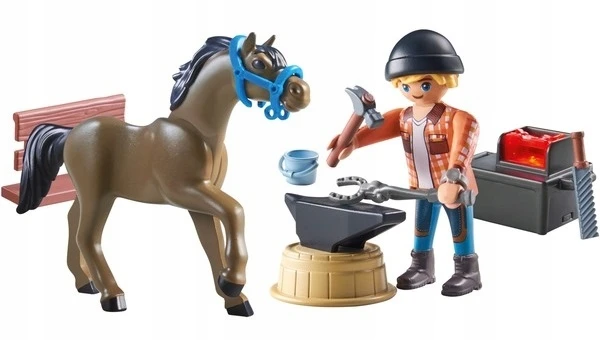 Konstruktorius Playmobil Farrier Ben and Achilles 71357