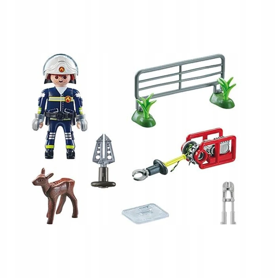 71467 PLAYMOBIL® Action Heroes, Gaisrų gesinimo misija: gyvūnų gelbėjimas