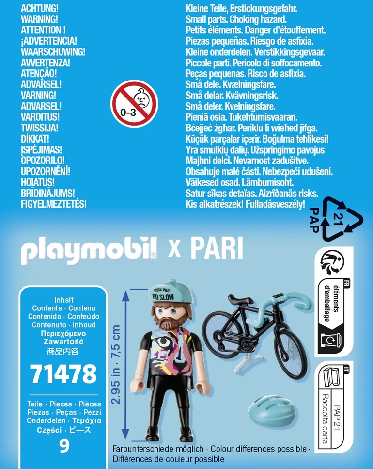 PLAYMOBIL SPECIAL PLUS Dviratininkas Paul 71478