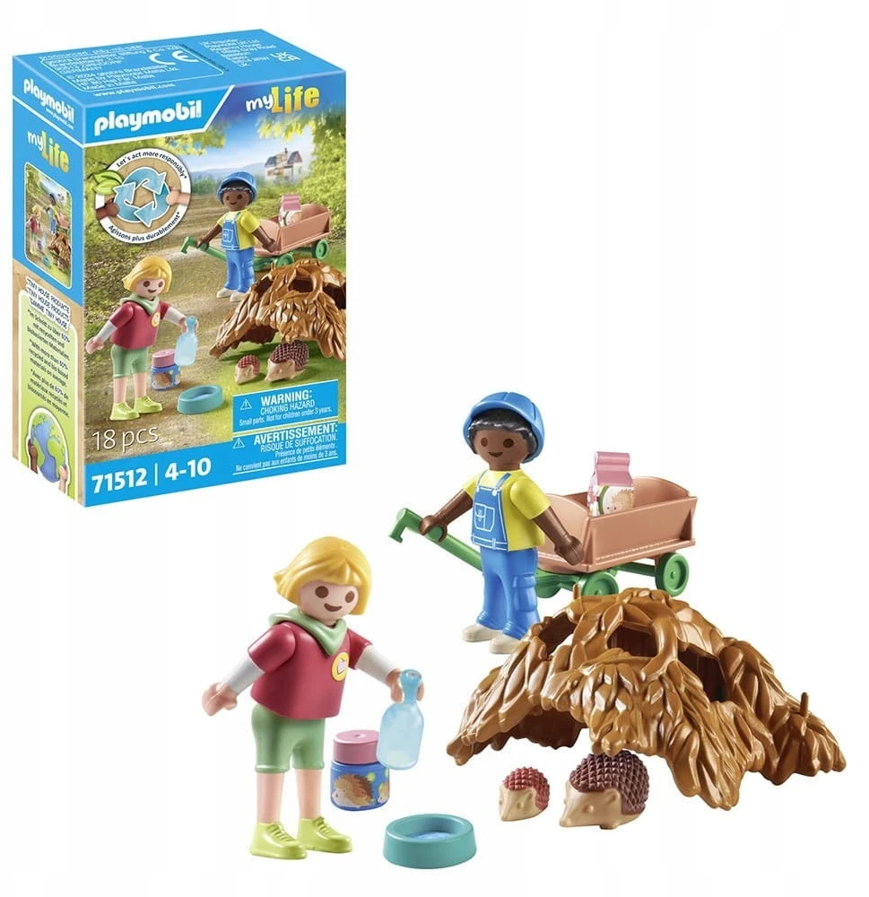 71512 PLAYMOBIL® myLife, ežiukų prižiūrėtojai
