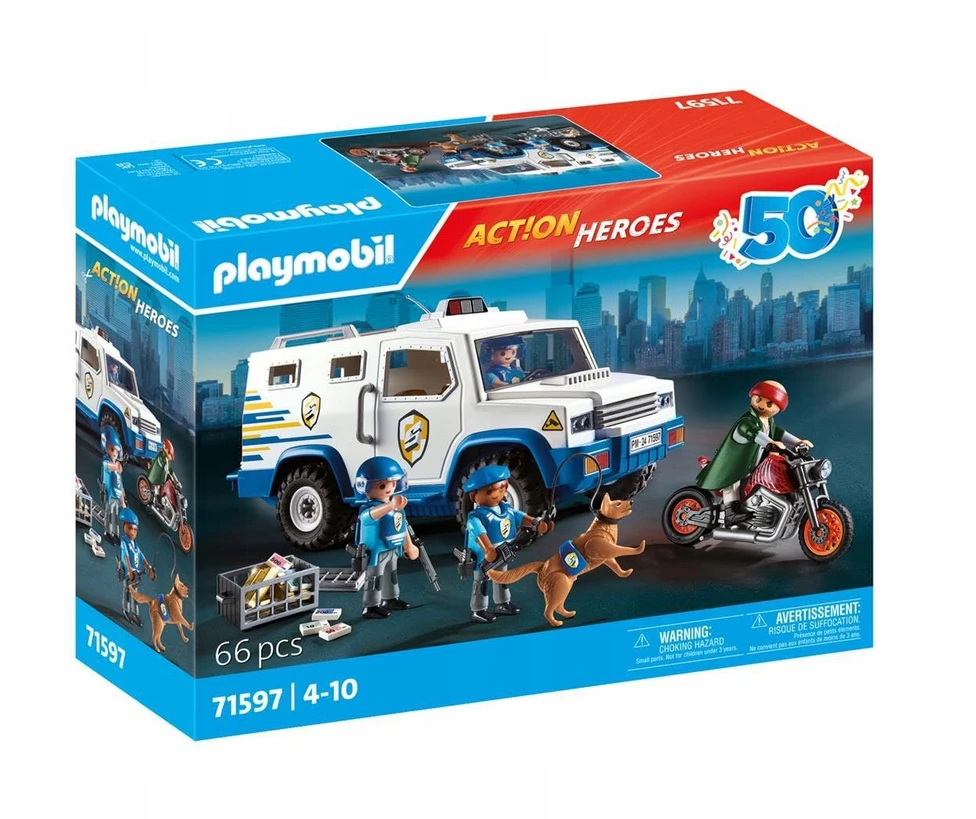Playmobil Action Heroes 71597 Money Transporter