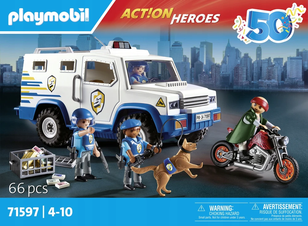Playmobil Action Heroes 71597 Money Transporter