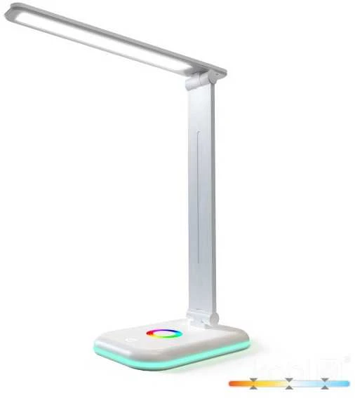 7W LED stalo šviestuvas NOBLITE, baltas, 3000/4000/6500K/RGB, dimeriuojamas