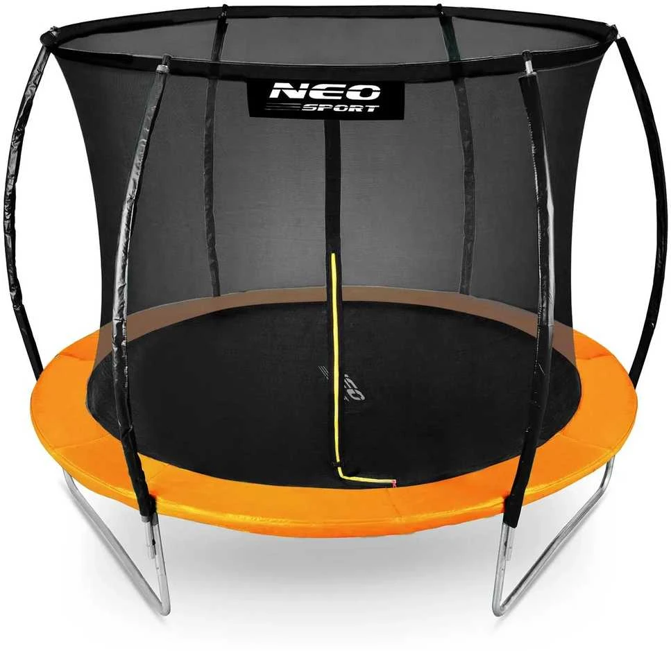 8 pėdų / 252 cm profiliuotas sodo batutas su vidiniu tinklu „Neo-Sport“