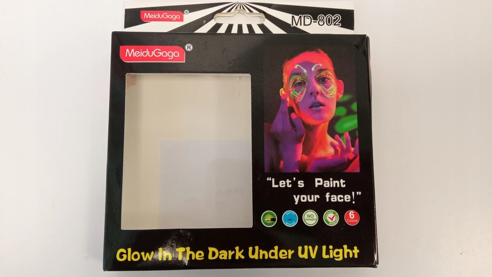 8848 Kredki do twarzy i ciała neonowe UV fluorescencyjne na imprezę 6 vnt