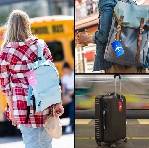 8x BAGAŽO ETIKETĖ LAGAMINIO KREPŠE ŽYMĖS BAGAŽO KELIONĖS