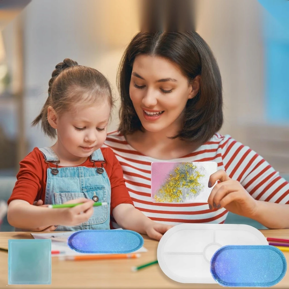 9 VIENŲ SILIKONINIŲ LIETŲ RINKINYS DĖKLŲ IR STOVĖLIŲ DIY DERVAI