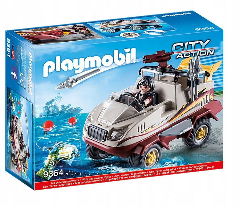 PLAYMOBIL CITY ACTION Sunkvežimis amfibija, 9364