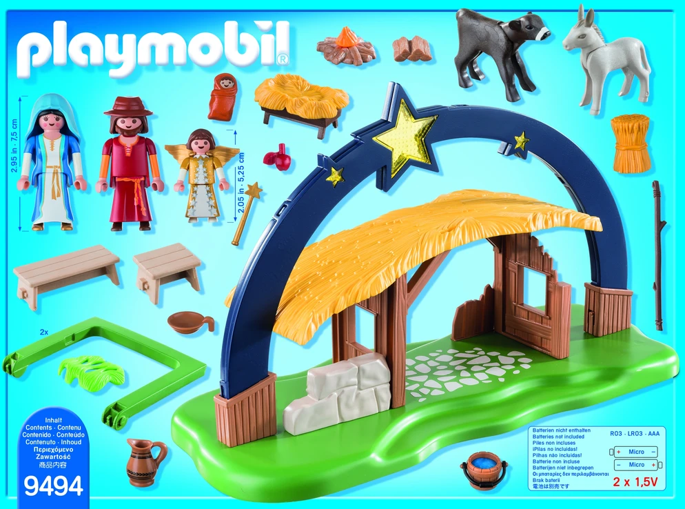 „Playmobil Christmas 9494“ prakartėlė su lemputėmis