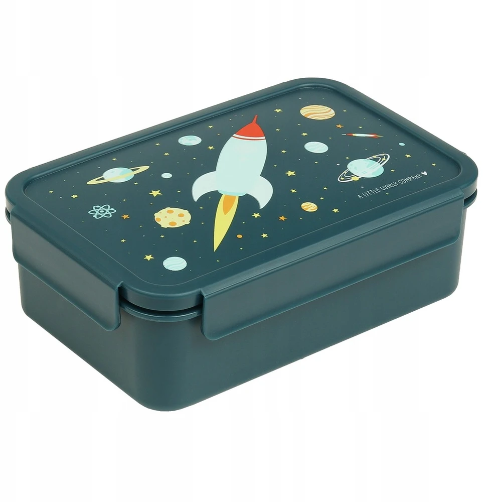 A Little Lovely Bento vaikiška priešpiečių dėžutė 'Kosmosas'