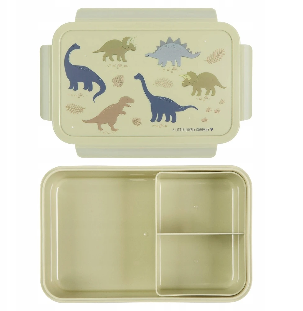 A Little Lovely Bento vaikiška priešpiečių dėžutė 'Dinozaurai'