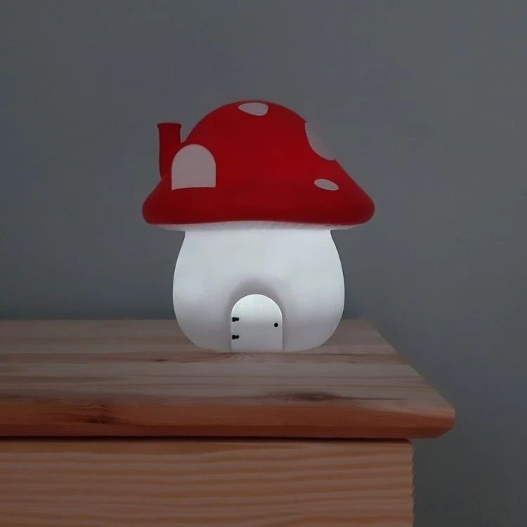 A Little Lovely Lampka nocna led vaikams muchomorek mały