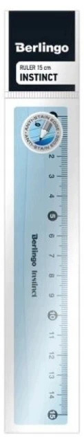 AB BERLINGO RULE 15cm INSTINCT liniuotė mokyklai GEOMETRINĖS PRIEMONĖS Lux