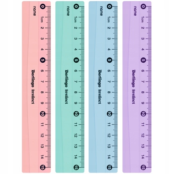 AB BERLINGO RULE 15cm INSTINCT liniuotė mokyklai GEOMETRINĖS PRIEMONĖS Lux