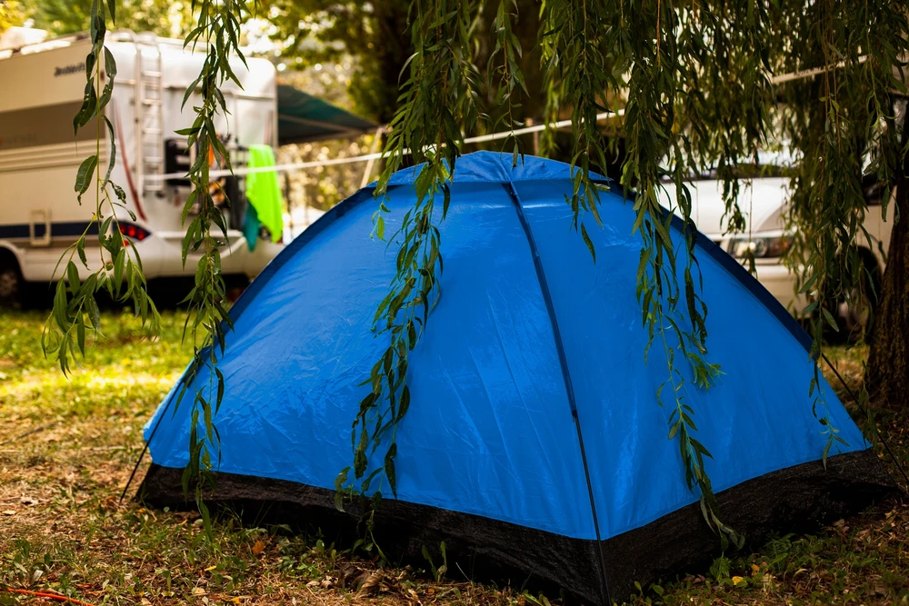 AbarQs 2 asmenų kempingo turistinė palapinė su tinkleliu nuo uodų, atspari vandeniui